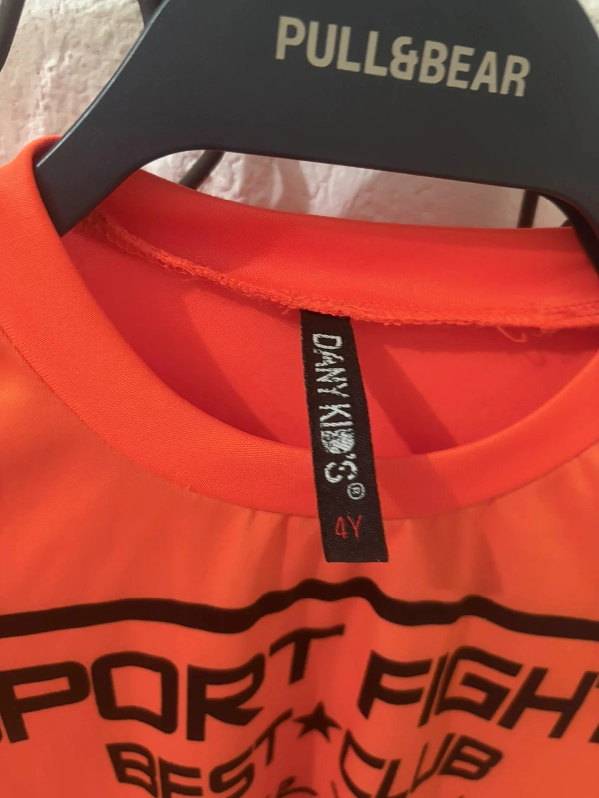 🔵 Camiseta técnica de esporte laranja vivo Dany Kids Sport Fight Best Club – Tamanho 4 anos (104 cm) – photo 4